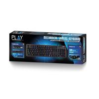 Ewent PL3350 toetsenbord USB QWERTY Engels Zwart - thumbnail