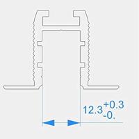 Deko Light 975475 ET-03-10 Droogbouwprofiel Aluminium (b x h x d) 37.50 x 25.50 x 2500 mm 2.50 m - thumbnail