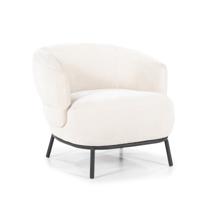 Eleonora Fauteuil 'David' Chenille, kleur Beige - thumbnail