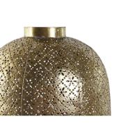 Kaarshouder Home ESPRIT Gouden Metaal Kristal 24 x 24 x 33 cm - thumbnail