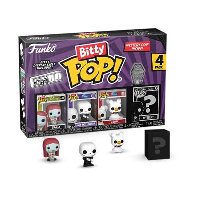 The Nightmare Before Christmas 30th Anniversary Funko Bitty Pop! 4-Pack: Sally / Jack Skellington / Zero