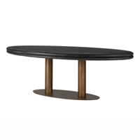 Richmond Ovale Eettafel 'Macaron' Eikenhout en metaal, 235 x 110cm - thumbnail