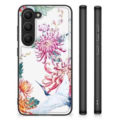 Samsung Galaxy S23 Dierenprint Telefoonhoesje Bird Flowers