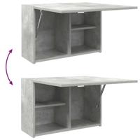 Badkamerwandkast 60x25x40 cm bewerkt hout betongrijs - thumbnail