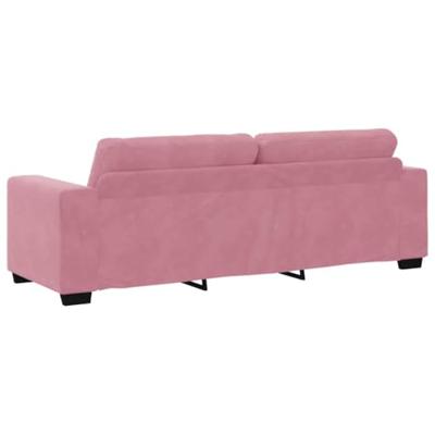 | Bankstel | 2 pcs Roze 221 x 78 x 80 cm Fluweel