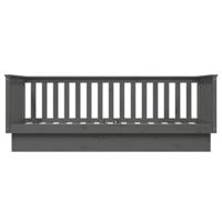 Slaapbank 80x200 cm massief grenenhout grijs - thumbnail