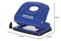 OFFICE products perforator, 30 blad, in metaal, blauw - thumbnail