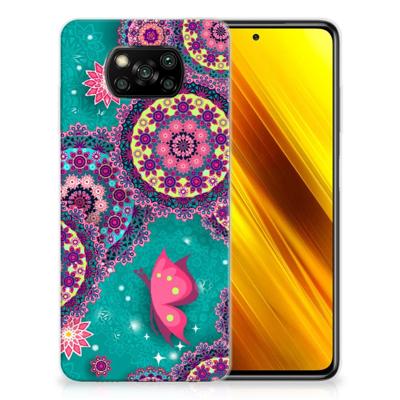 Xiaomi Poco X3 | Poco X3 Pro | Hoesje maken | Cirkels en Vlinders