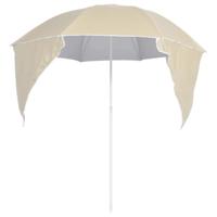 Strandparasol met zijwanden 215 cm zandkleurig - thumbnail