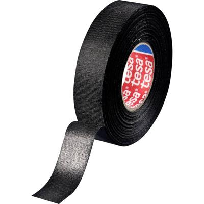 tesa 51025-00002-10 Textieltape Zwart (l x b) 25 m x 19 mm 1 stuk(s)