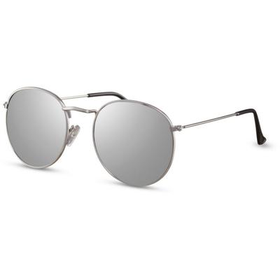 CWI zonnebril unisex rond zilver (CWI2161) CWI zonnebril unisex rond zilver (CWI2161)