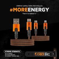 Xtorm Kabel xtreme usb to usb c 1,5m zw/or - thumbnail