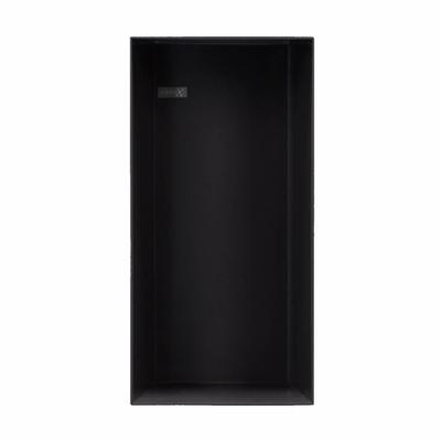 Looox Colour BoX inbouwnis - 15x30x10cm - RVS Zwart mat cbox15mz