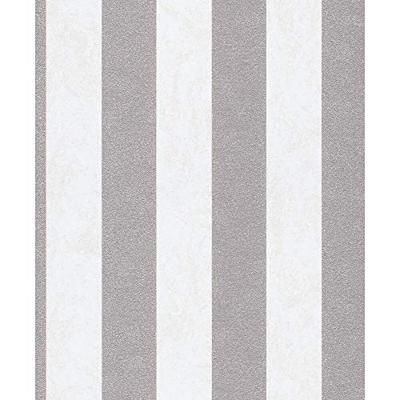 Dutch Wallcoverings Behang Carat Deluxe Streep Wit/Zilver 10077-14