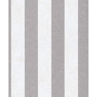 Dutch Wallcoverings Behang Carat Deluxe Streep Wit/Zilver 10077-14 - thumbnail