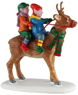 Reindeer Rides 12x4x18 cm Kerstdorp LEMAX - Lemax Reindeer Rides 12x4x18 cm Kerstdorp LEMAX - Lemax