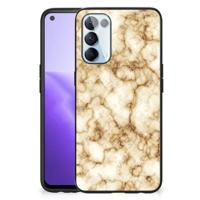 OPPO Reno5 5G | Find X3 Lite Marmeren Print Telefoonhoesje Marmer Goud - thumbnail