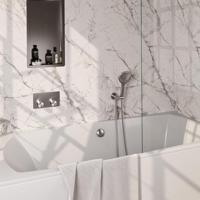 BRAUER Brushed Edition thermostatische inbouw badkraan met drukknoppen SET 04 met badvulcombinatie en 3-standen handdouche en doucheslang en - thumbnail