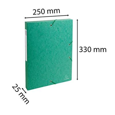 Exacompta elastobox Exabox groen, rug van 2,5 cm