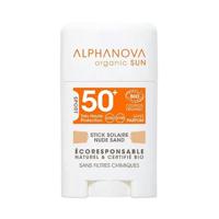 Alphanova Sun Sun bio SPF50+ face sun stick - beige 12 Gram - thumbnail