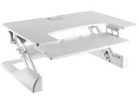 Neomounts ns-ws100white sit/stand workplace 1 monitor, 15 kg, height adjust: 130 - 500 - thumbnail
