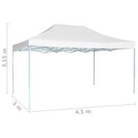 Partytent inklapbaar 3x4,5 m wit - thumbnail