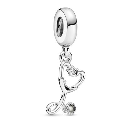 Pandora 799072C01 Hangbedel Heart Stethoscope zilver
