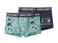 Set van 2 kinder boxers (Donkerblauw/blauw, 146/152) - thumbnail