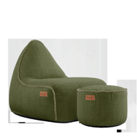 Cobana Lounge Chair & Pouf - thumbnail