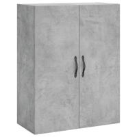 Hoge kast 69,5x34x180 cm bewerkt hout betongrijs - thumbnail