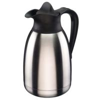 isoleerkan thermo koffie - 1.5 L - met draaiknop zwart - thumbnail