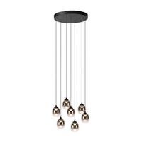 Lucide TAMINO - Hanglamp - Ø 52 cm - LED Dimb. - 7x7W 3000K - Zwart - thumbnail