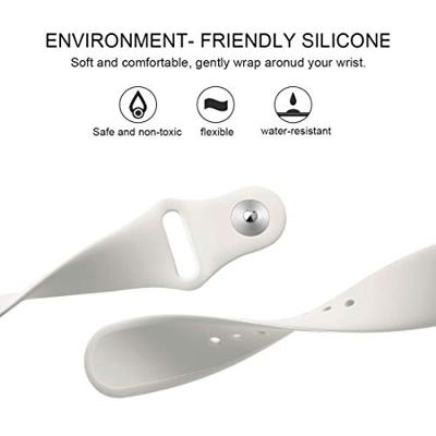 Fitbit Versa 1 / 2 & Lite siliconen bandje - Maat: Small - Ecru Fitbit Versa 1 / 2 & Lite siliconen bandje - Maat: Small - Ecru