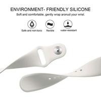 Fitbit Versa 1 / 2 & Lite siliconen bandje - Maat: Small - Ecru - thumbnail