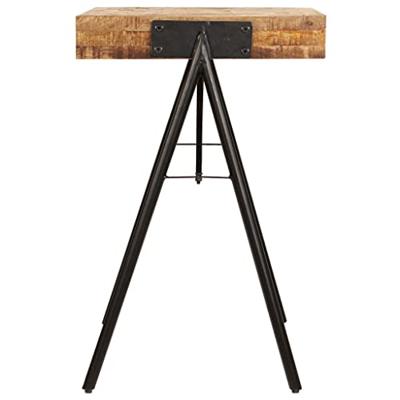 Schrijftafel 118x50x75 cm massief mangohout