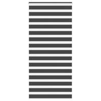 VidaXL Zebra rolgordijn 100x230 cm stofbreedte 95,9 cm zwart - thumbnail