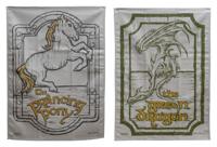 Lord of the Rings Tea Towel 2-Pack Green Dragon & Prancing Pony 69 cm - thumbnail