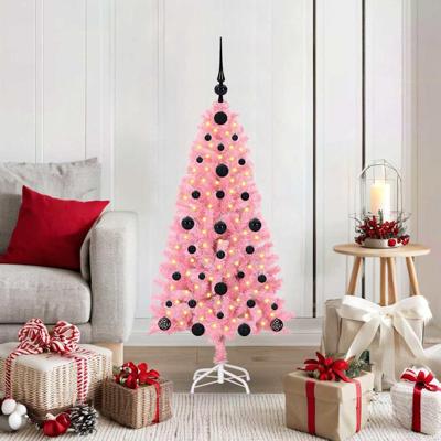 VidaXL Kerstboom met 150 led met standaard roze 120 cm pvc VidaXL Kerstboom met 150 led met standaard roze 120 cm pvc