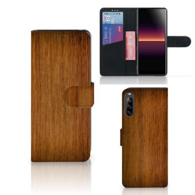 Sony Xperia L4 | Book Style Case | Donker Hout