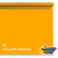 Superior achtergrondpapier 35 yellow-orange 1,35 x 11m - thumbnail