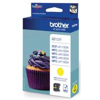 Brother inktcartridge, 600 pagina&apos;s, OEM LC-123Y, geel - thumbnail
