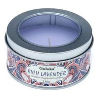 Goloka Geurkaars in blik - Lavendel - thumbnail