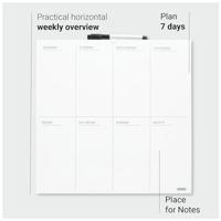 Planbord week desq 35x35cm magnetisch - thumbnail
