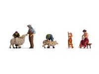 NOCH 15751 H0 Schapen scheren figuren Geverfd, Staand, Zittend - thumbnail