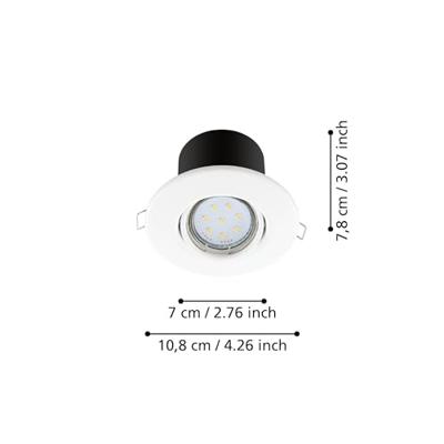 Eglo InbouwspotjePeneto 2 nikkel - 96861