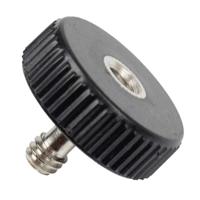 Caruba adapterschroef 1/4" male - 1/4" female met kunststof grip - kort - thumbnail