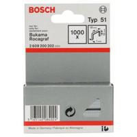 Bosch Accessories 2609200202 Nieten met plat draad Type 51 1000 stuk(s) Afm. (l x b) 10 mm x 10 mm - thumbnail