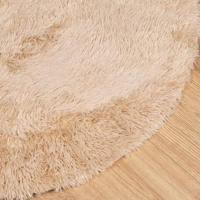 Hoogpolig vloerkleed NAVARRA 100x100 cm polyester beige - thumbnail