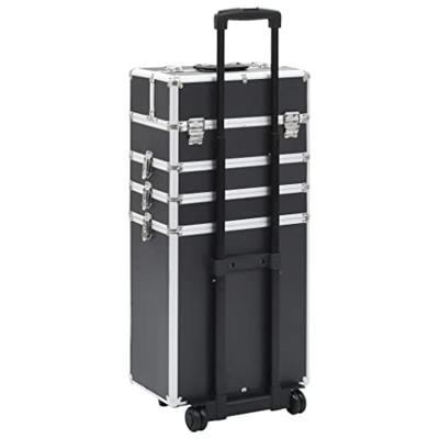 Make-up trolley aluminium zwart - thumbnail