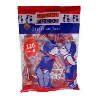 Holland Foodz - Hart Lolly Rood - 120 stuks - thumbnail
